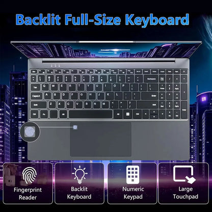 Gaming & Office Laptop — Intel i9-10980HK, 16GB RAM, Up to 2TB SSD, 1080p FHD, Fingerprint Unlock