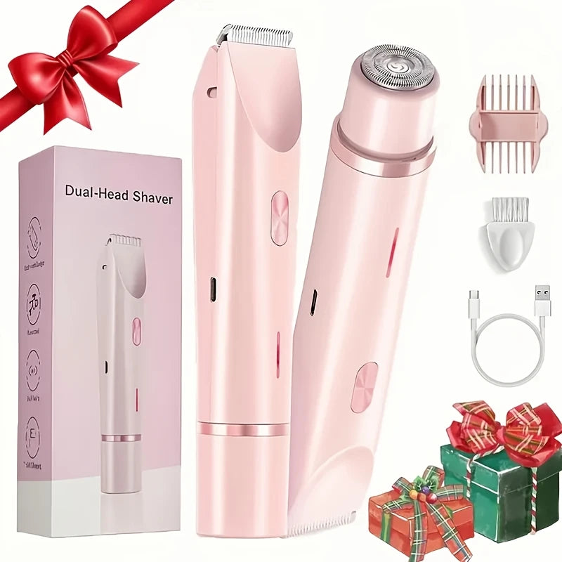 Women's Electric Hair Remover | Double Head Shaver, Private Area Trimmer, Valentine's & Christmas Gift