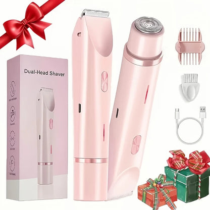 Women's Electric Hair Remover | Double Head Shaver, Private Area Trimmer, Valentine's & Christmas Gift