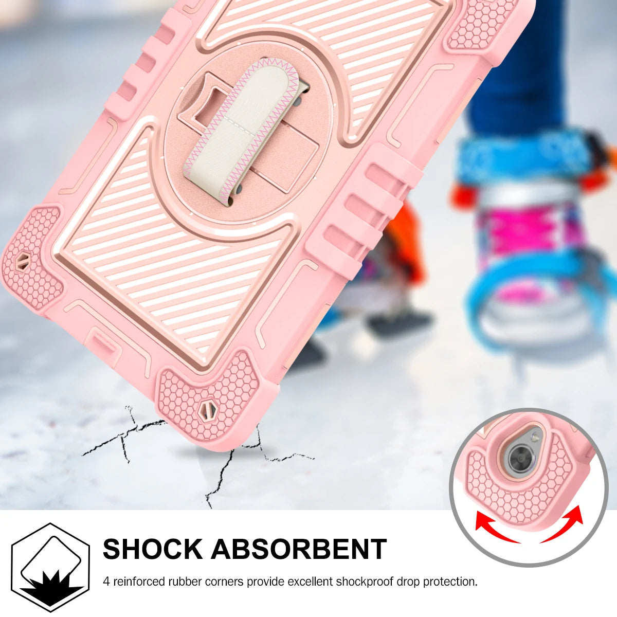 360 Rotating Kids Case for Lenovo Tab M10 HD Gen2 TB-X306 – Shockproof, Kickstand, Shoulder Strap