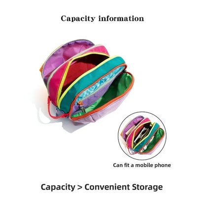 Multi-Pocket Nylon Crossbody Bag - Outdoor Urban Camel Style Shoulder Bag