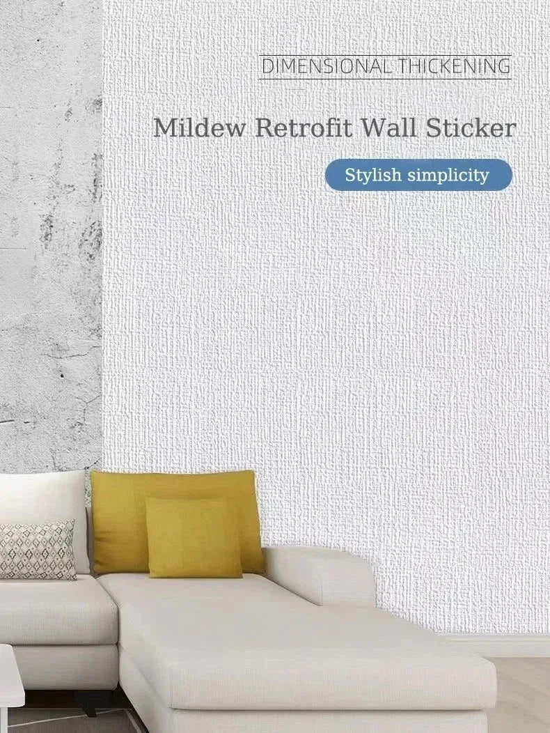 Self-Adhesive 3D Foam Wall Panel – Linen PVC Texture Waterproof 50cm