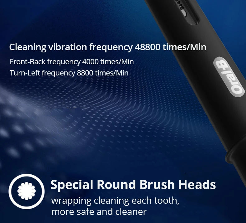 Oral-B Pro 4000 Electric Toothbrush – 3D Action, Pressure Sensor, 4 Modes, Gum Care, Waterproof