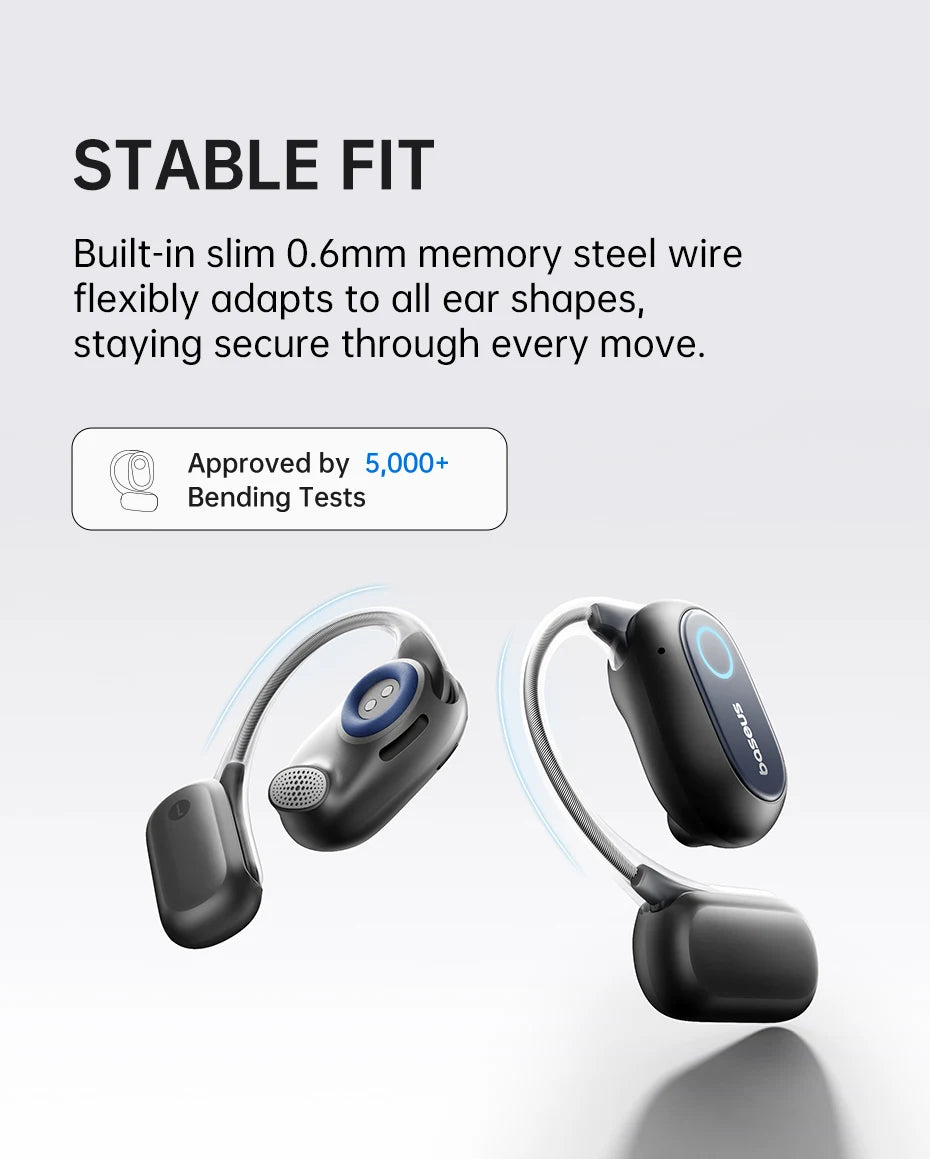 Baseus Bowie MF1 Open-Ear Sport Wireless Earphones – Bluetooth 5.4, 60Hrs, 4-Mic ENC, IPX4