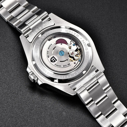 PAGANI DESIGN PD1682 GMT Automatic Watch – 42mm Sapphire Crystal, Stainless Steel, 100M Water Resistant
