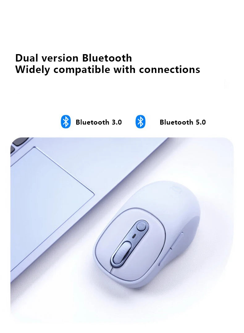 Lenovo Xiaoxin Plus Bluetooth Dual-Mode Silent Wireless Mouse – Rechargeable, 1600 DPI