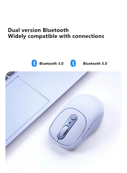 Lenovo Xiaoxin Plus Bluetooth Dual-Mode Silent Wireless Mouse – Rechargeable, 1600 DPI