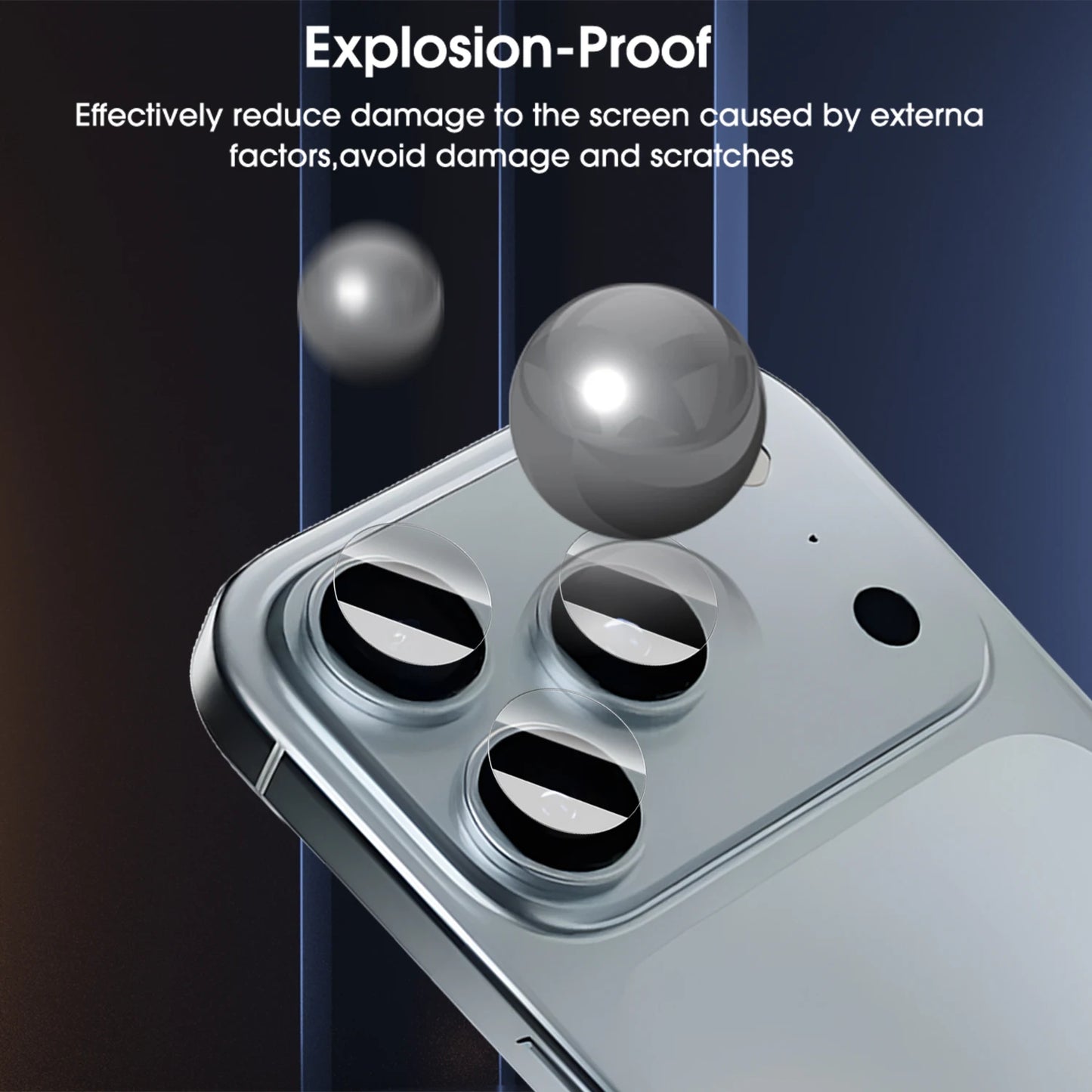 Camera Lens Tempered Glass for iPhone 17 Pro Max / 17 Air | Full Coverage Anti-Scratch Lens Protector (1-5 Sets)