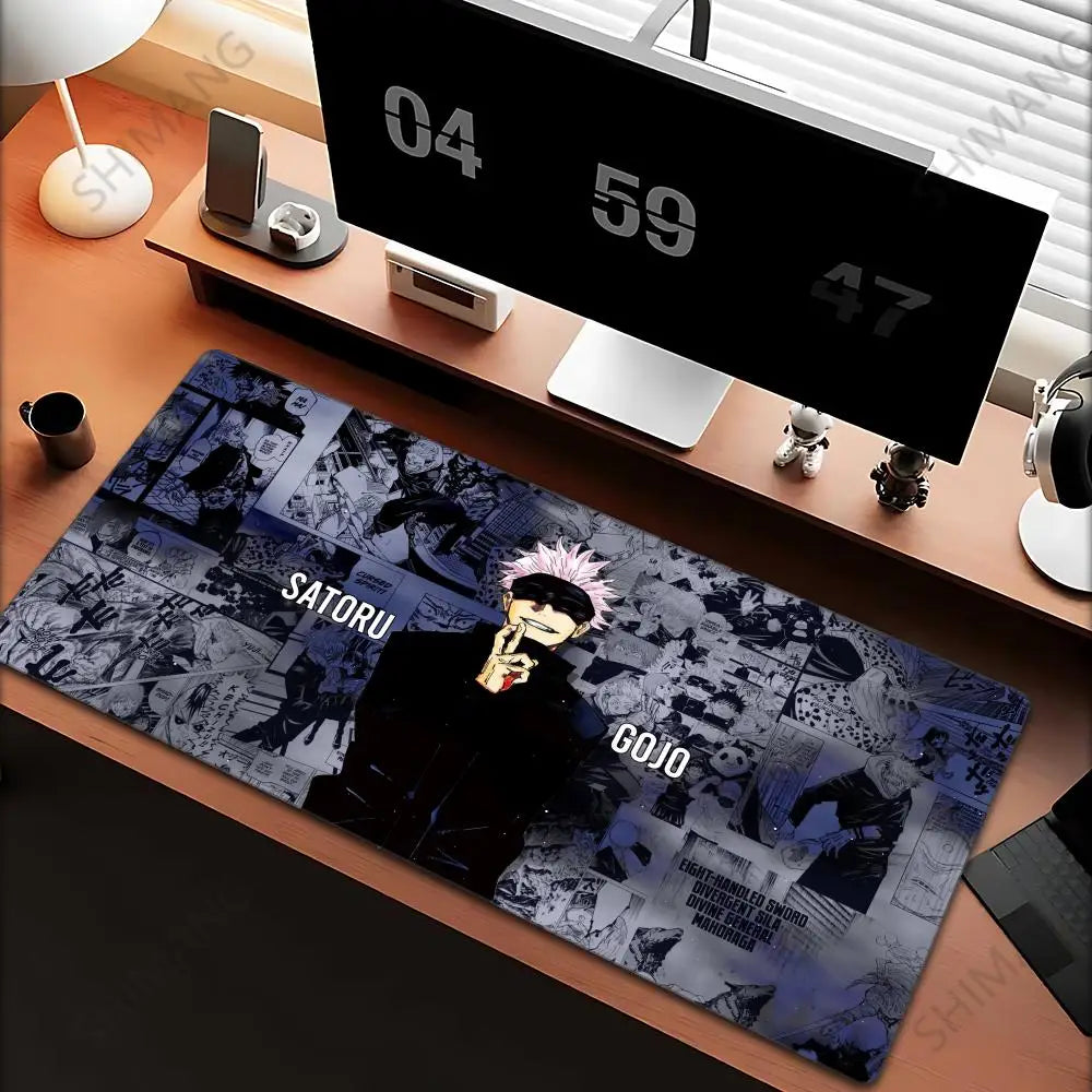 Jujutsu Kaisen Gojo Satoru XXL Gaming Mouse Pad – Large Anime Desk Mat, Rubber Base