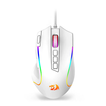 Redragon M612 Predator RGB Gaming Mouse — 8000 DPI, 11 Programmable Buttons, White