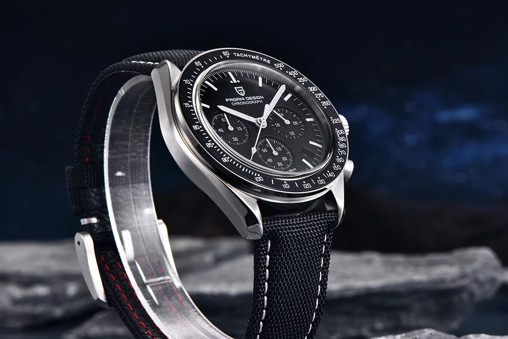 PAGANI DESIGN V5 Moon Men's Watch – Luxury Quartz Chronograph, Waterproof, Stainless Steel, 2026