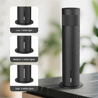 NAMSTE Smart Aroma Diffuser 120ml – 200m³ Coverage, Waterless, CE | Silver/Black EU Plug
