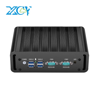 Fanless Industrial Mini PC – Intel N100, Dual LAN, 2x COM RS232/RS485, 4G LTE, GPIO, WiFi, Windows/Linux