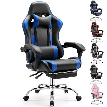 JHK Ergonomic Racing Gaming Chair – PU Leather with Headrest & Lumbar Support