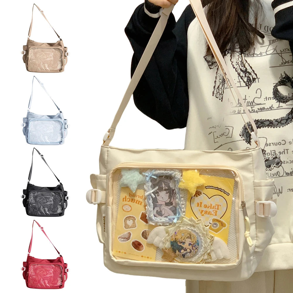 Japanese Ita Bag with Clear Window – Anime Shoulder Bag