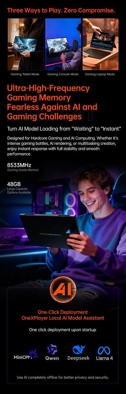 OneXPlayer Super V – Intel Core Ultra X7 358H, 14" 2.8K AMOLED, 48GB RAM, 1TB, Windows 11