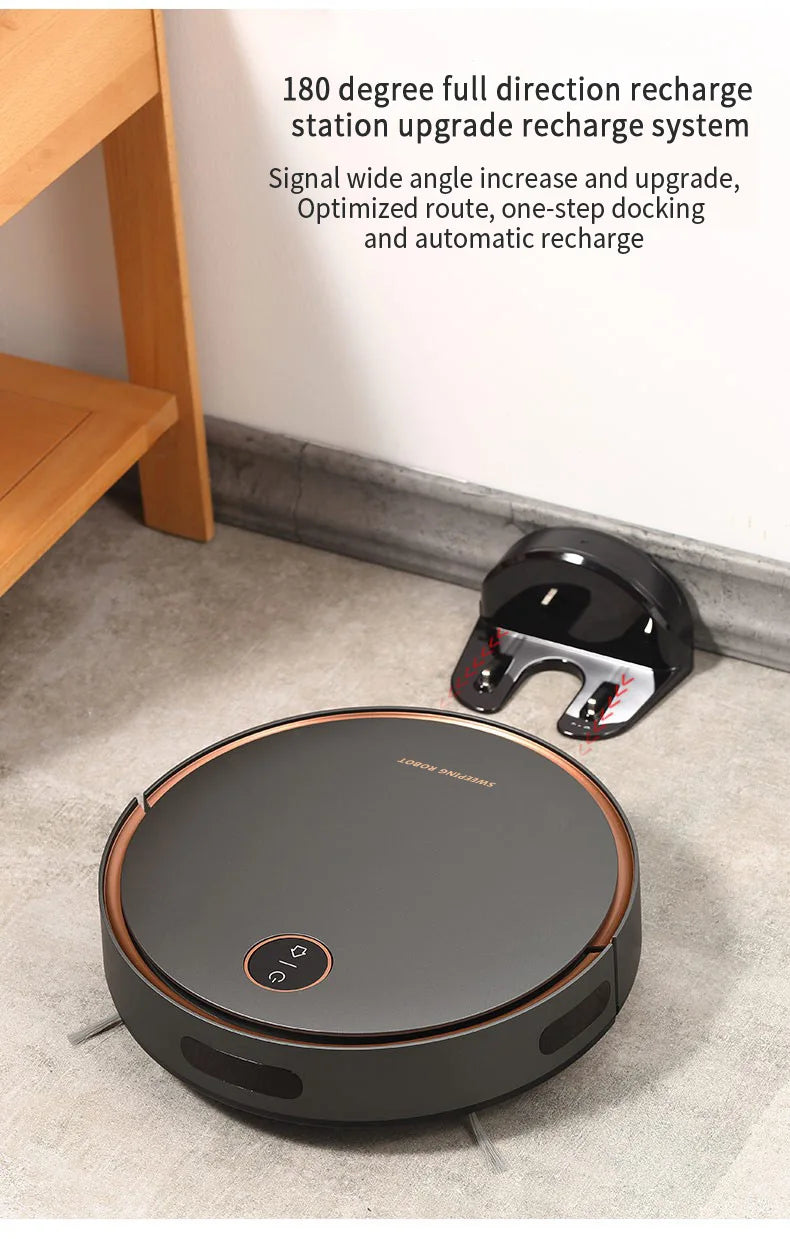 5000Pa Robot Vacuum Cleaner 3-in-1 – Sweep, Vacuum & Mop, EU Plug