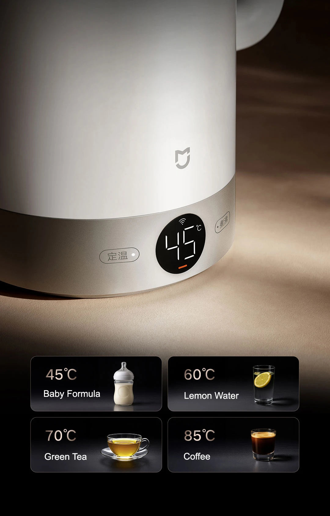 Xiaomi MIJIA Electric Kettle 3 Pro – 2L, 4 Temperature Settings, 24H Heat Preservation | 220V | EU/UK/AU