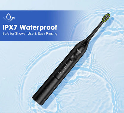 Jeenk JK-Y05 Sonic Electric Toothbrush | 4 Modes | 6 Heads | Smart Timer | Waterproof