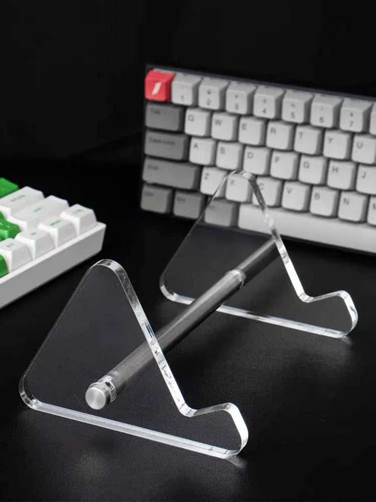 Transparent Acrylic Keyboard Display Stand – Layered Rack Holder for Mechanical Keyboards
