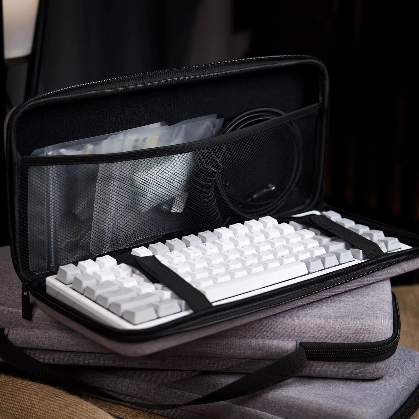 EVA Hard Shell Keyboard Bag – Fits 61% to Full-Size
