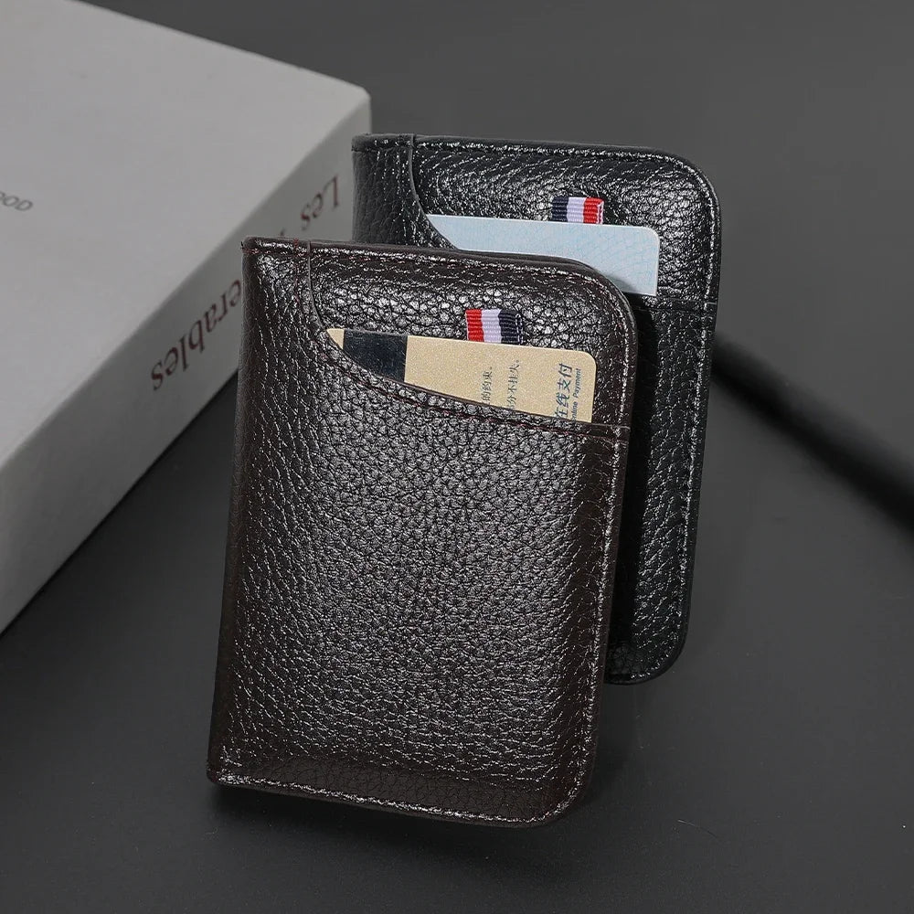 LISM Ultra-Slim PU Leather Credit Card Holder Wallet