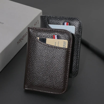 LISM Ultra-Slim PU Leather Credit Card Holder Wallet