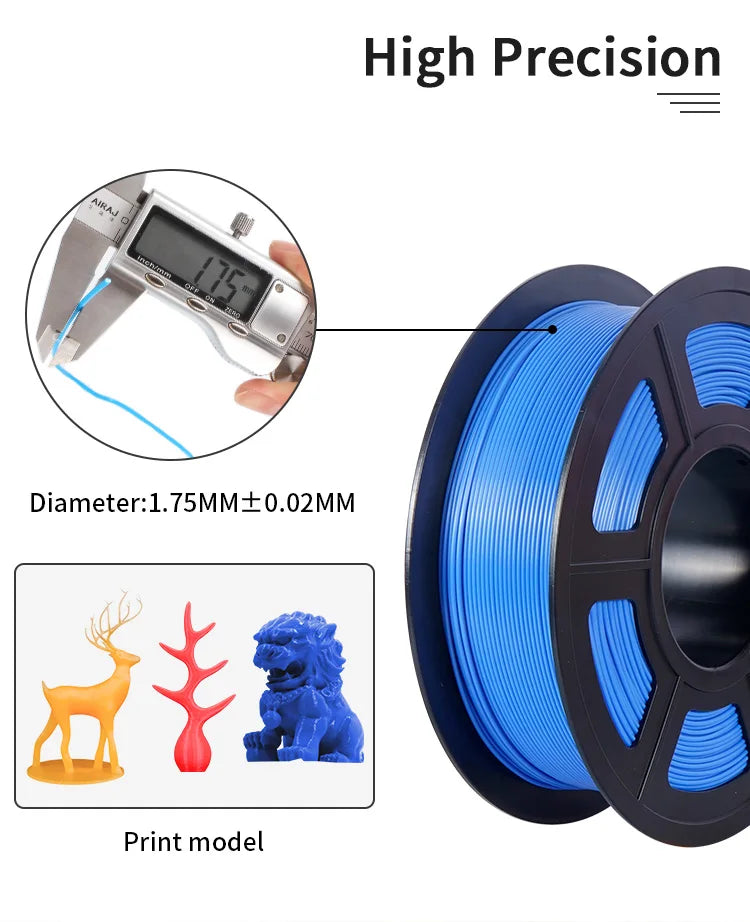 3D Printer Filament Bundle – 10KG, 1.75mm PLA / PETG, 10 Rolls, Mixed Colors & Materials, Fast Ship