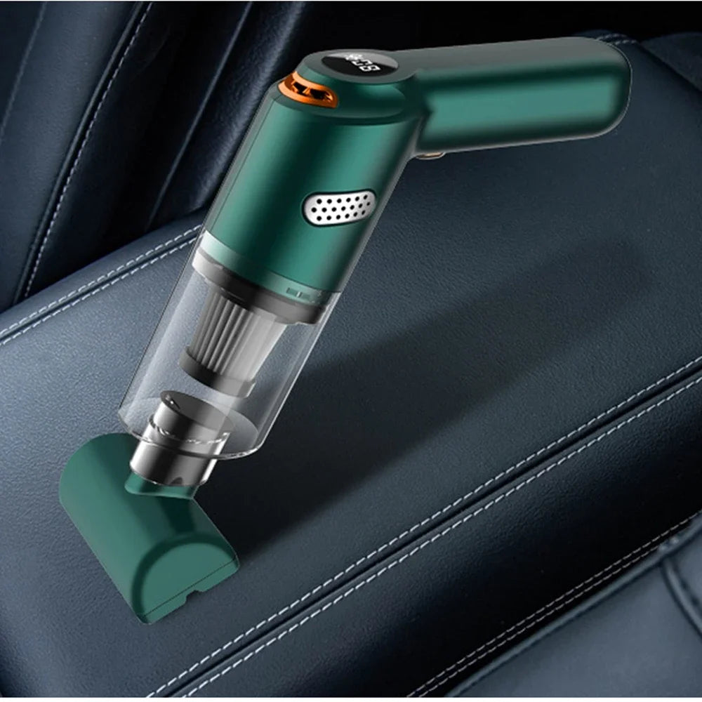 10,000Pa Handheld Vacuum Cleaner – Wireless, 25W, Bagless, Pet Hair, Car & Home (White / Black)