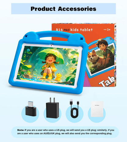 Kids Tablet 10.1" – Android 15, Parental Control, 8GB+64GB, 5000mAh, Octa Core