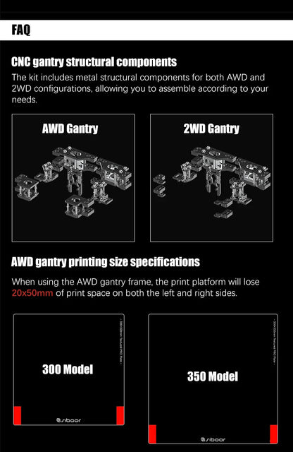 SIBOOR Voron Trident 3D Printer Kit – AWD CoreXY, CNC Metal, High Speed