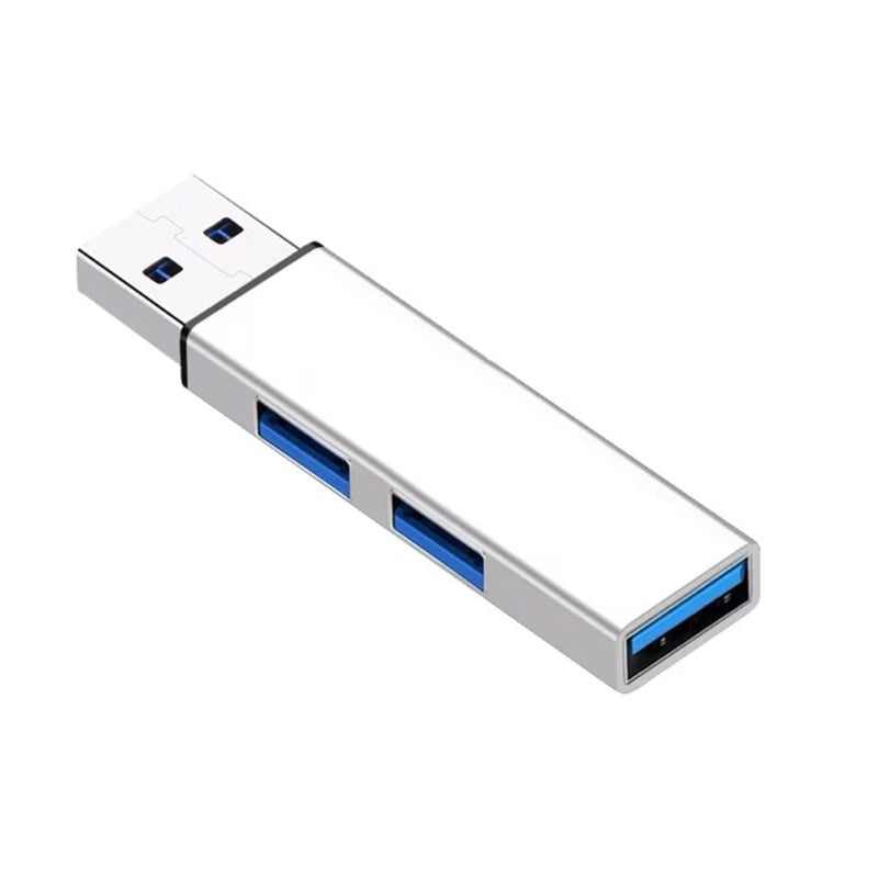 3-Port USB Hub – USB 3.0 + 2x USB 2.0, Aluminum, Mini Dongle, Type-C & USB-A, 5Gbps