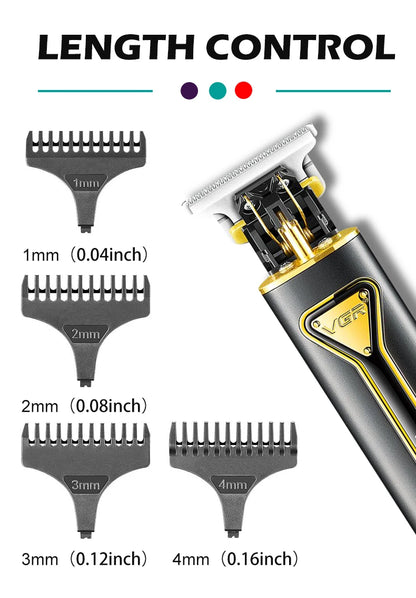 VGR T9 Hair Clipper V-009 – Professional Rechargeable Cordless Beard Trimmer & Haircut Machine for Men