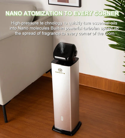 NAMSTE Smart Aroma Diffuser 500ml – 5000m³ Coverage, Bluetooth, Remote Control | Silver/Black