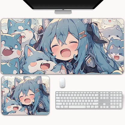 Hatsune Miku XXL Gaming Desk Mat – Anime Mouse Pad, Non-Slip