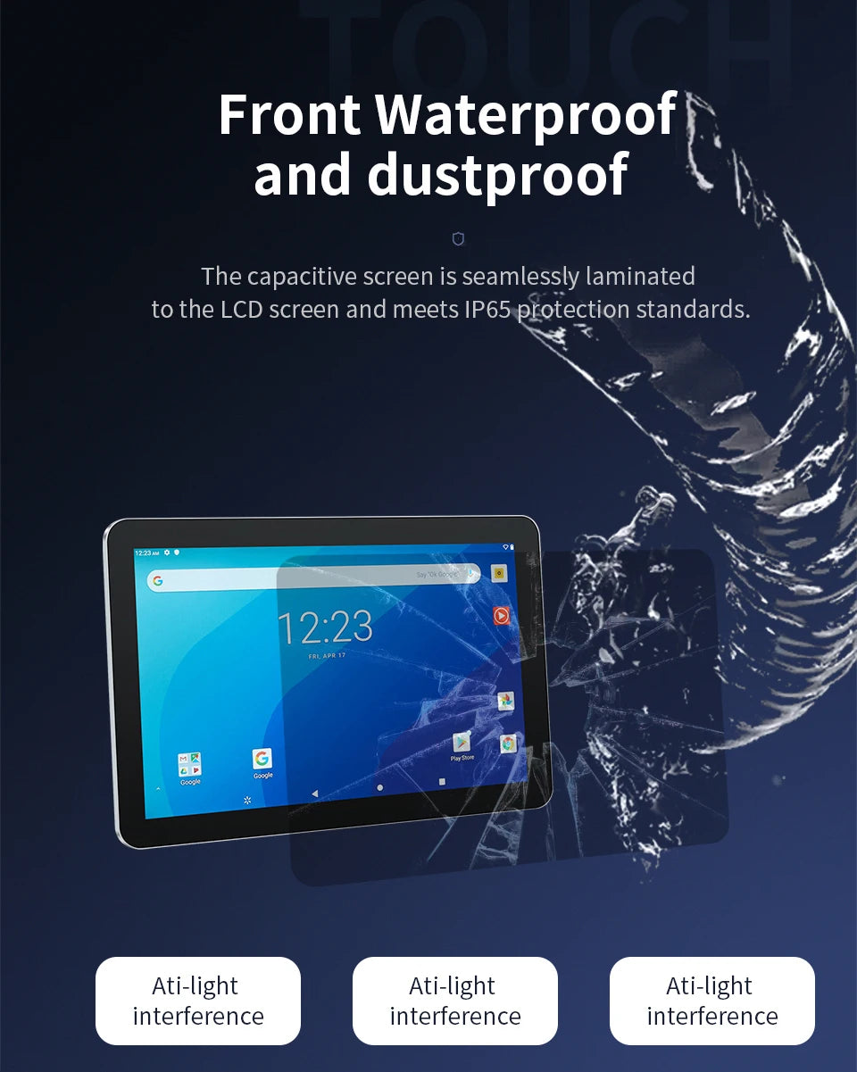 Industrial Touch Panel PC 15.6"/17.3"/18.5" – Android 11/Win 10, Waterproof, Wall Mount