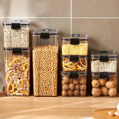 Airtight Kitchen Storage Jars | Moisture-Proof PET Containers 460ml–1800ml