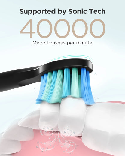 Fairywill FW-D7 Sonic Electric Toothbrush | 5 Modes | USB | Smart Timer | Travel Case