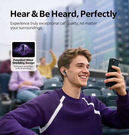 QCY MeloBuds N70 Wireless Earbuds – ANC, Bluetooth 6.0, LDAC, 50H, IPX5
