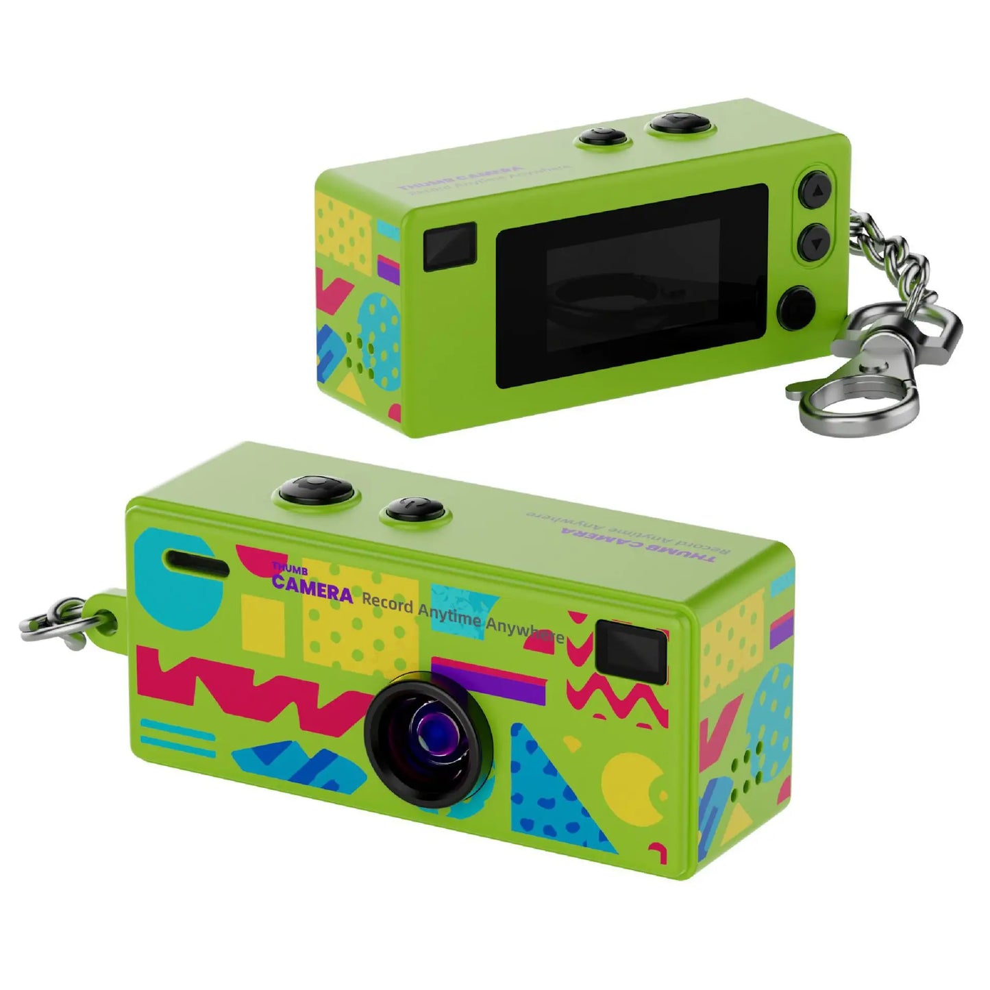 Portable Mini Thumb Camera 1080P FHD – 130° Wide-Angle, Autofocus, Fill Light, TFT LCD Screen