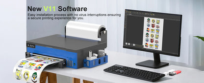 A3 XP600 DTF Printer with Roll Feeder – Direct to Film T-Shirt Printing Machine