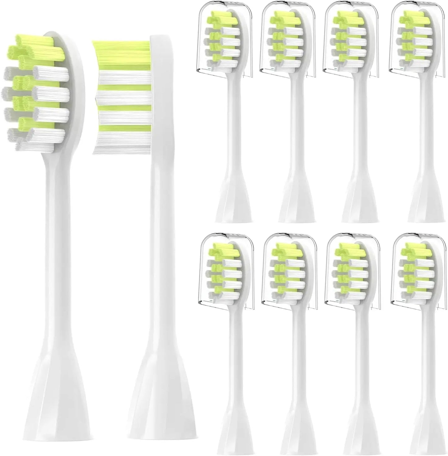 Set of R.E.D. Shopping electric toothbrush replacement heads with soft bristles for adults, available in 4, 6, or 8 pack