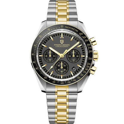 PAGANI DESIGN V5 Moon Men's Watch – Luxury Quartz Chronograph, Waterproof, Stainless Steel, 2026