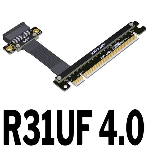 ADT-Link PCIe 4.0 Riser Cable – X16/X8/X4/X1 to M.2 NVMe/U.2 SSD Extension, Gen4