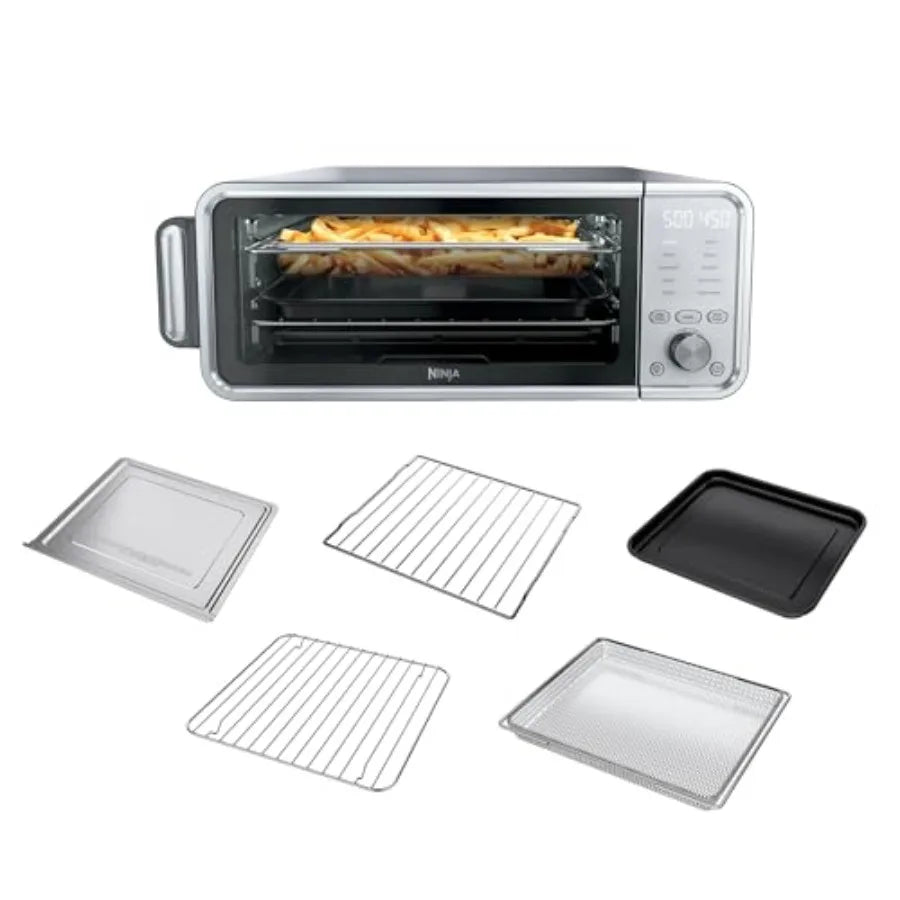 10-in-1 Digital Air Fry Oven – Extra Large Capacity, Flip-Up Design, Stainless Steel, Precise Temperature Control