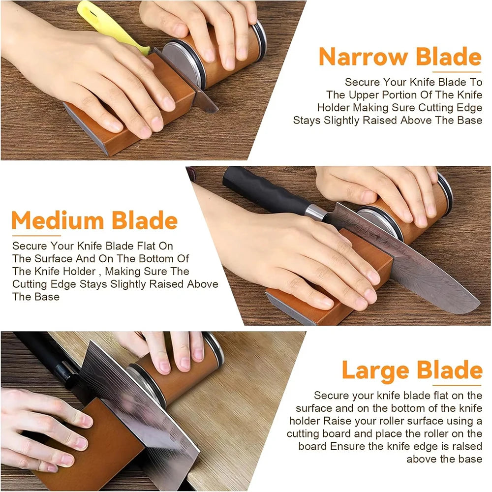 Dual-Angle Rolling Knife Sharpener