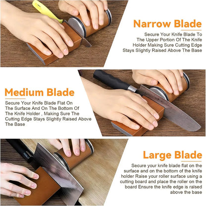 Dual-Angle Rolling Knife Sharpener