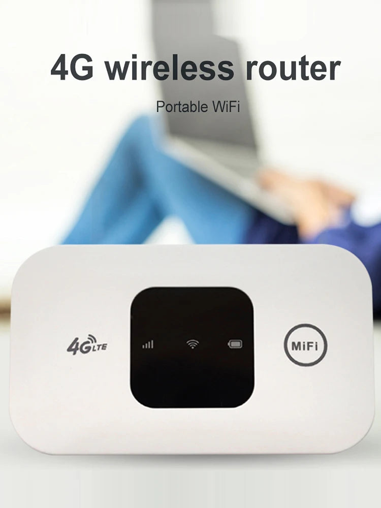 4G Pocket WiFi Router | 150Mbps Mobile Hotspot | SIM Card Slot | 2100mAh | Wide Coverage