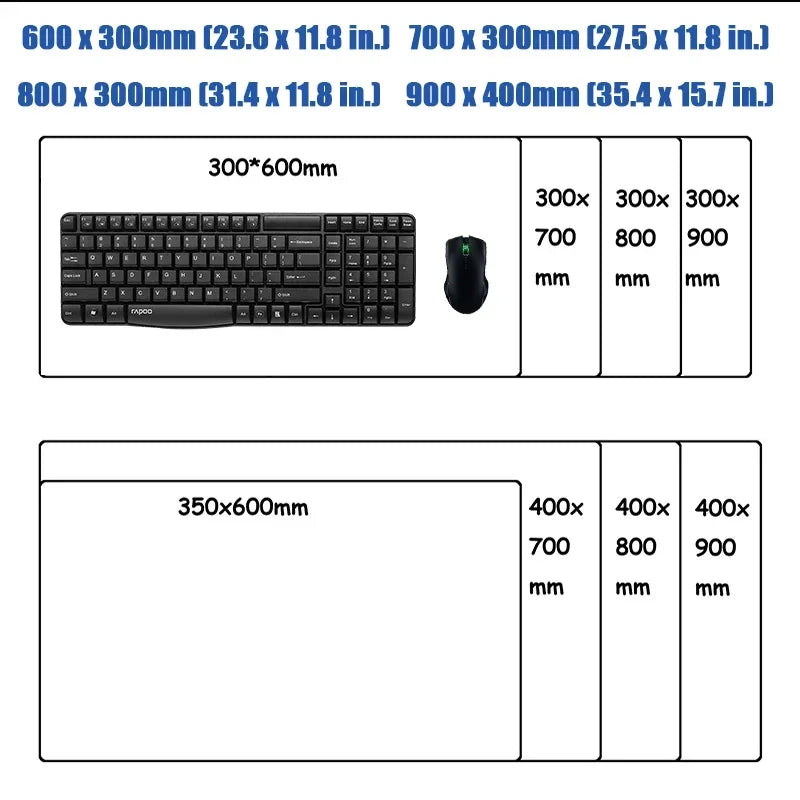 Custom XXL Gaming Mouse Pad | HD Print | Personalized Desk Mat | Anime Logo Office Keyboard Mat