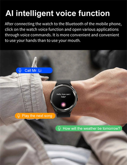2025 Smart Watch 6 – AMOLED HD Screen, 100+ Sport Modes, IP68 Waterproof, Android & iOS